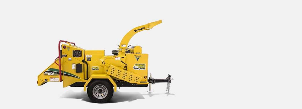 Chipper rentals in phoenix by Forrest Equipment Rentals