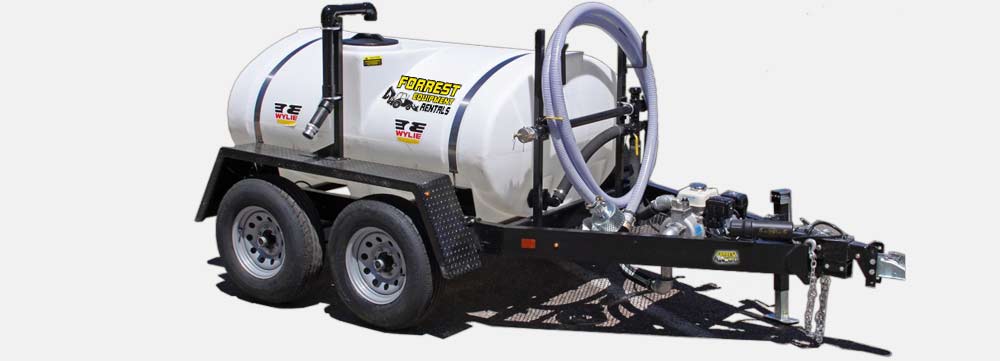 Water wagon rentals in phoenix by Forrest Equipment Rentals